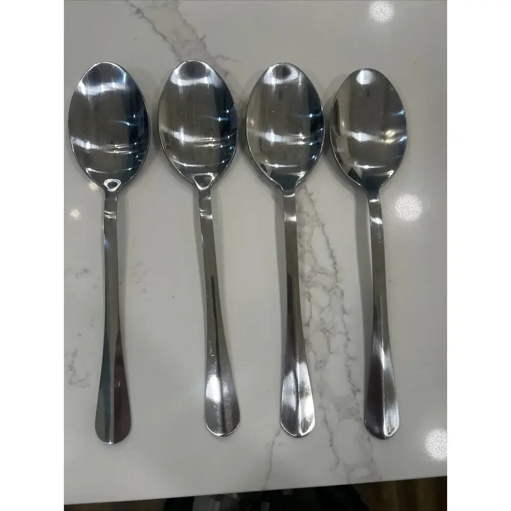 Stainless Steel X-Large Serving Spoons Set of 4 Buffet & Banquet Style‎ 9.5”